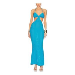 Bananhot 'Anna' Blue Maxi Dress Size S
